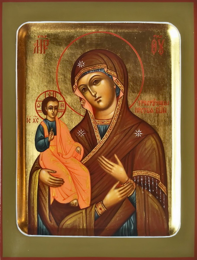 Троеручица. Рукописная икона