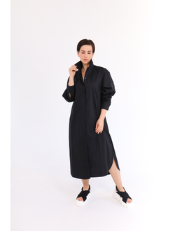 Платье-рубашка  (черный)