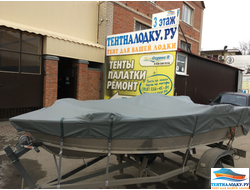 Тент на лодку РИВЕРБОТ 390 С КРЕНОЛИНАМИ