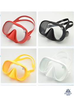 Маска для дайвинга Keep Diving моно безрамная синия