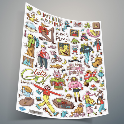 крутые необычные стикеры на телефон и ноутбук