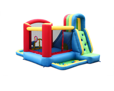 Батут Happy Hop и водная горка «Всплеск волны»