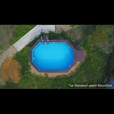 Деревянный бассейн "Вилюй" 350 х 250 х 115 см Кристалл