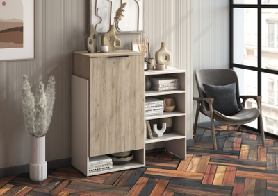 Бохо ТМ-001 тумба-комод Дуб Крафт Серый/Кашемир