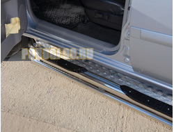 Пороги с проступью	d76/42 для Mitsubishi Pajero Sport (2008-2015)