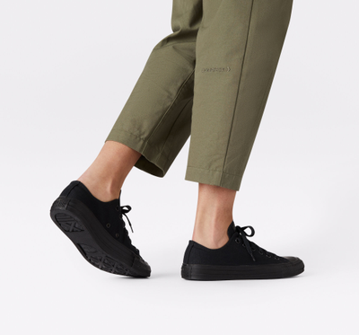 Кеды Converse All Star черные низкие M5039C с чем носить фото