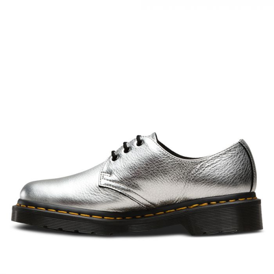 Ботинки Dr. Martens 1461 женские серебряные