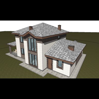 Двухэтажный дом с тремя спальнями 286м² (S84)