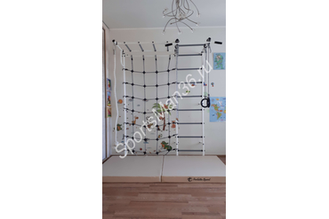 ДСК "Пионер-С4РМ", цвет белый, перекладины серые + МАТ ГИМНАСТИЧЕСКИЙ 1,0Х1,0Х0,1 М "PERFETTO SPORT" БЕЖЕВЫЙ СКЛАДНОЙ