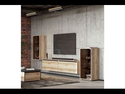 "Берген" Тумба со стеклом