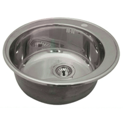 ЛЕК001 Мойка врезная круглая UZ 490 мм. 490*490