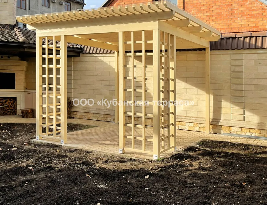 Деревянная пергола 3*3м