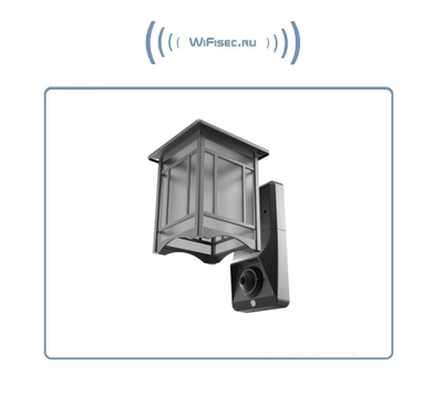 Уличная WiFi/LAN охранная видеокамера + фонарь с аудио каналом (дуплекс), с DVR. Full HD (Homsca Light)