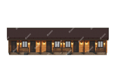 Гостиница из профилированного бруса "Казань", 82 м2