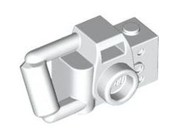 Minifigure, Utensil Camera Handheld Style with Extended Bar Handle, White (30089b 6476587)
