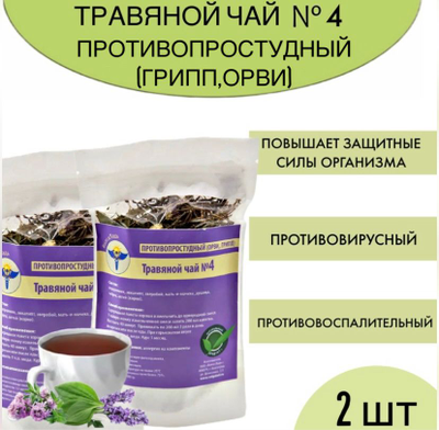 Травяной чай ВолгаЛадь № 4, «Противопростудный»
