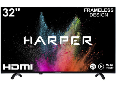 Телевизор Harper 32R721T  32"  HD Ready  Черный