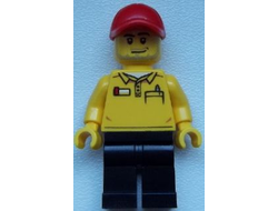 LEGO Store Driver, Black Legs, Red Cap with Hole, n/a (cty0579)
