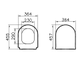 Тонкое сиденье с микролифтом Vitra S50, 110-003-019