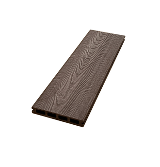 Террасная доска Ecodecking Комфорт 3D Шоколад Тиснение