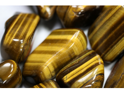 Тигровый глаз, галтовка в ассортименте (25-40 мм, вес: 12-18 г) №5494