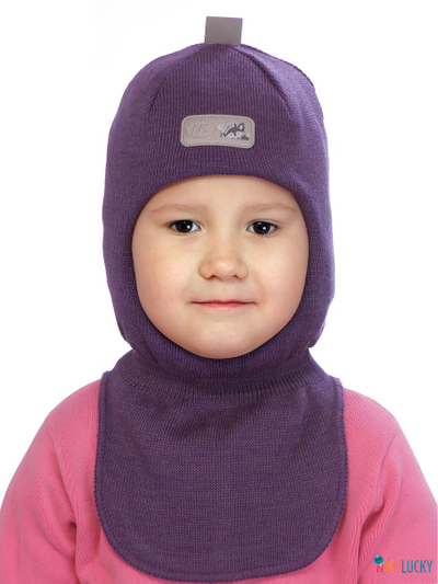 Шапка-шлем "NK"   20101-01, цвет баклажановый р. 48-50