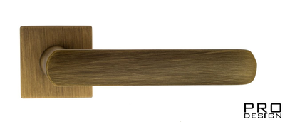 Дверная ручка на квадратном основании Fratelli Cattini "NEVADA" 8-BY матовая бронза