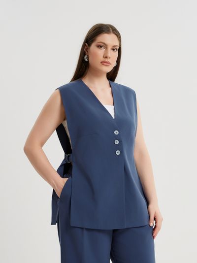 Жилет индиго