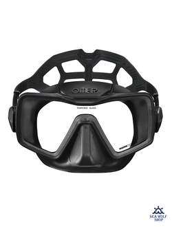 Маска для дайвинга O.ME.R. Apnea черный силикон