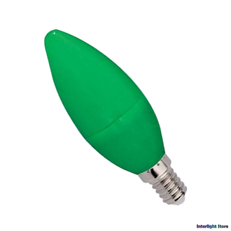 Ecola LED Color B37 6w Green E14