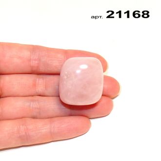 Розовый кварц натуральный (галтовка) арт.21168: 28,0г - 27*24*22мм