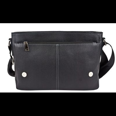 Кожаная мужская сумка Caltrano black (арт. 5067-01)