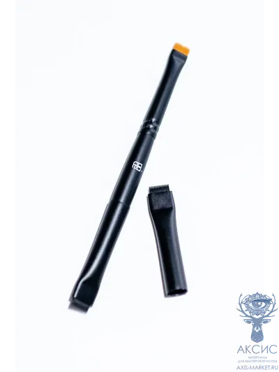 Кисть PACE №2 + доп. аппликатор в желтом упругом для ламинирования ресниц