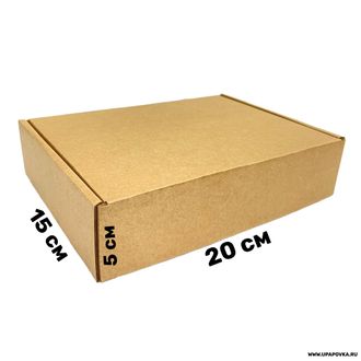 Коробка 20 x 15 x 5 см Бурый