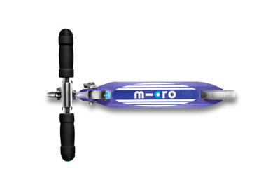 Самокат Micro Sprite Синие полоски LED