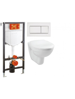 466136 Комплект ИНСТАЛЯЦИЯ FIT (унитаз, сидение DP SC + инсталяция, кнопка хром) NORM-VitrA