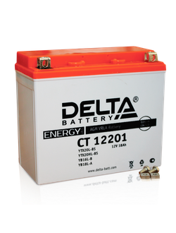 Аккумулятор Delta CT 12201 (YTX20L-BS, YTX20HL-BS,YB16CL-B, YB16L-B, YB18L-A, ETX20HL-BS)