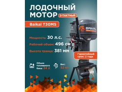 ЛОДОЧНЫЙ МОТОР BAIKAL 30HP 2-тактный