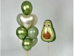 Сет из гелиевых шаров "Авокадик"