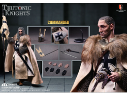 Тевтонский рыцарь-командир (бронзовая версия) - КОЛЛЕКЦИОННАЯ ФИГУРКА 1/6 Series of Empires Teutonic Knights White Bronze Edition COMMANDER (SE136) - COOMODEL