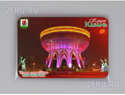 Магнит на холодильник 8х6 см. с символикой Казани - центр семьи Казан