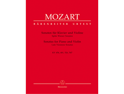 Mozart Sonatas for Piano and Violin (Late Viennese Sonatas)