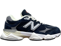 New Balance 9060 Navy White с мехом