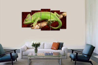 Модульная картина "Хамелеон"