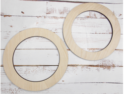 Ручки для сумок пара фанерные 18см круглые