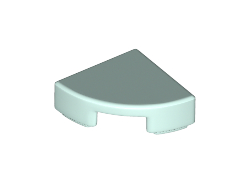 Tile, Round 1 x 1 Quarter, Light Aqua (25269 / 6199886)