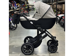 Детская коляска 3 в 1 Luxmom 808 Серый Экокожа