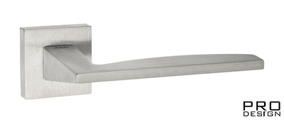 Дверная ручка на квадратном основании Fratelli Cattini "TECH" 8-CS матовый хром