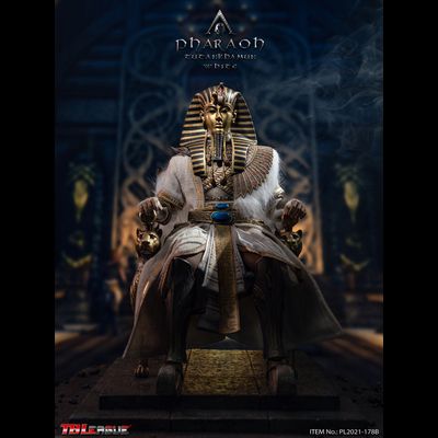 Фараон Тутанхамон в белом  - Коллекционная ФИГУРКА 1/6 Pharaoh Tutankhamun WHITE (PL2021-178B) - TBLeague