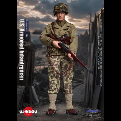 Американский пехотинец в Нормандии - Коллекционная ФИГУРКА 1/6 U.S. Armored Infantryman Normandy 1944 (UD9035) - UJINDOU